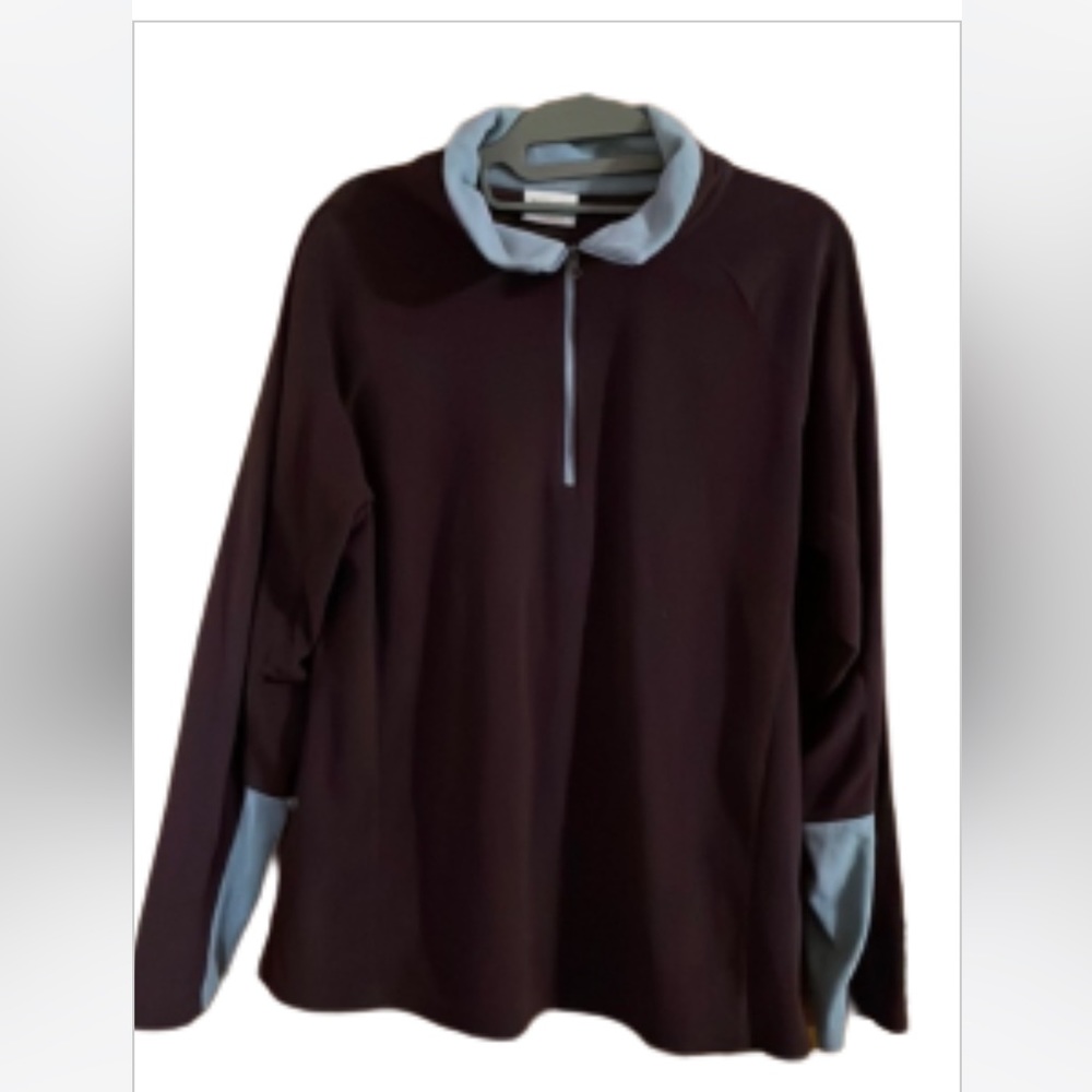 Columbia fleece three quarter zip jacket